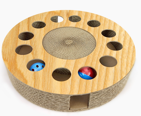 Corrugated Paper Cat Scratcher Turntable Tunnel
