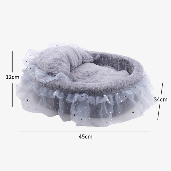 Soft Lace Princess Cat Bed
