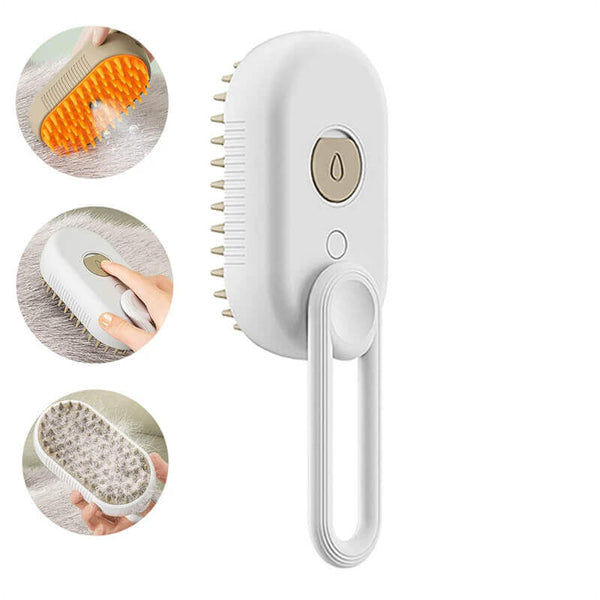 Cat Steam Brush - 3 In 1 Electric Cat Steamy Hair Grooming Brush