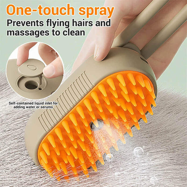 Cat Steam Brush - 3 In 1 Electric Cat Steamy Hair Grooming Brush