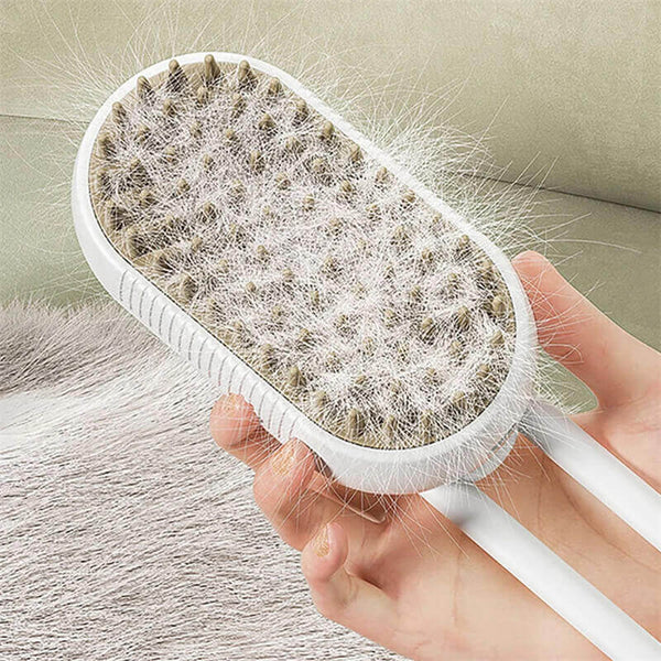Cat Steam Brush - 3 In 1 Electric Cat Steamy Hair Grooming Brush