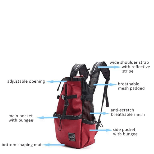 Dog Carrier Backpack - Pet Shoulder Traveler Bag For Large and medium dogs