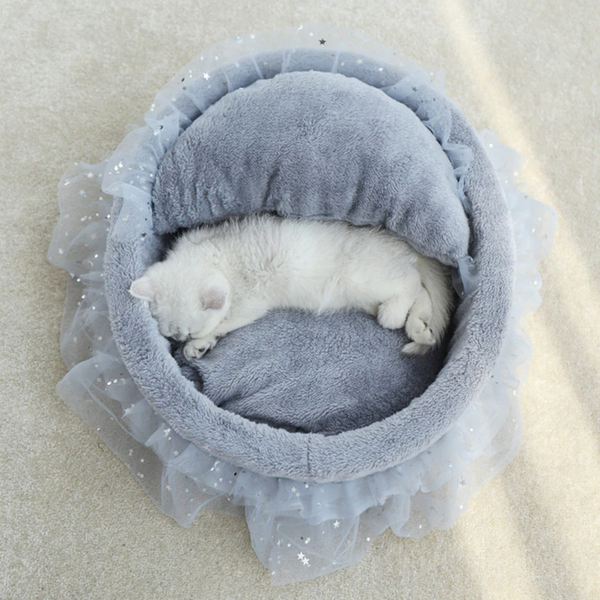 Soft Lace Princess Cat Bed