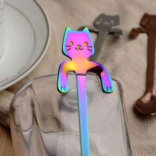 Stainless Steel Cat Tea Coffee Spoons - GETALL6 for Only $34.95! - Meowaish