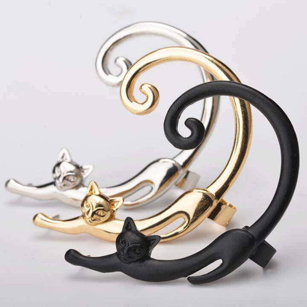 Stretched Out Cat Earring - Meowaish