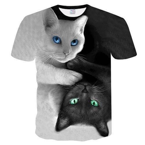 3D black and white cat Sweatshirt / Hoodie [FREE SHIPPING TODAY] - Meowaish