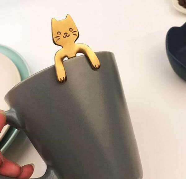 Stainless Steel Cat Tea Coffee Spoons - GETALL6 for Only $34.95! - Meowaish