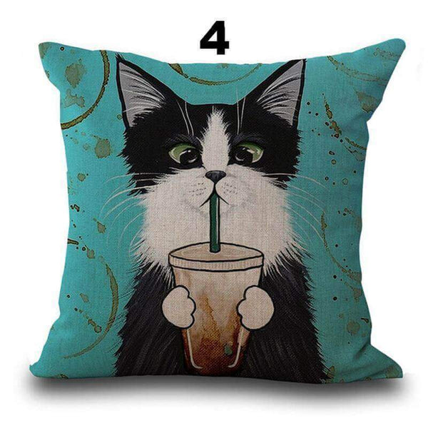 AMAZINGLY ARTFUL CAT PILLOW CASES [50% OFF + FREE SHIPPING TODAY] GETALL6 for Only $49.95! - Meowaish