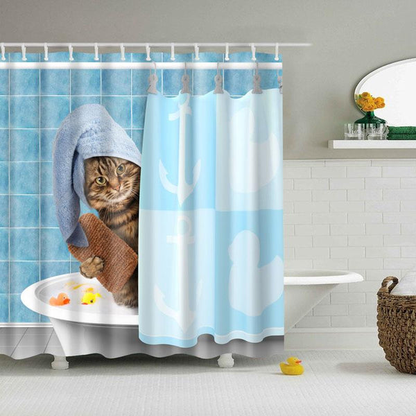 Cute Cat Shower Curtain - Meowaish