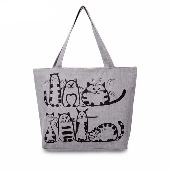 High-Trendy Cute Cat Tote Handbag - Meowaish