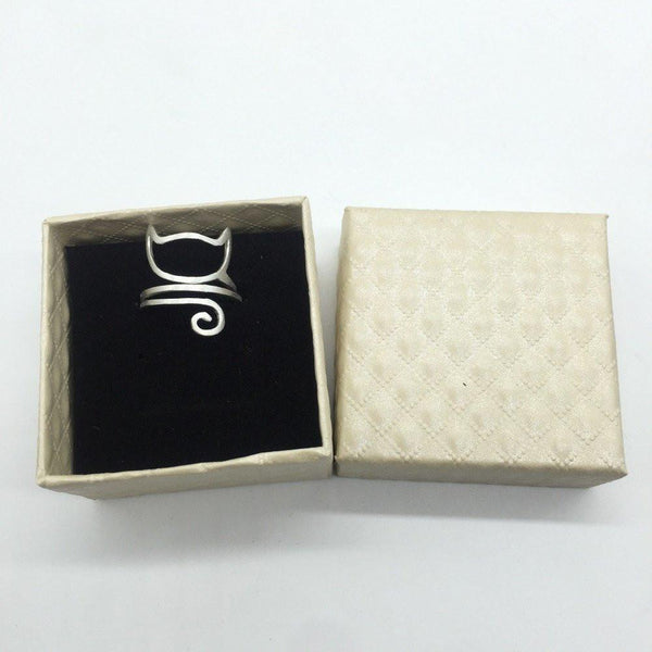 Fashion Cat Adjustable Wrap Ring - Meowaish