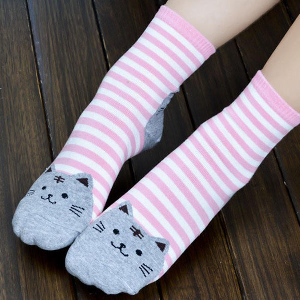 Cute Cat Socks (all 6 Pair) - Meowaish