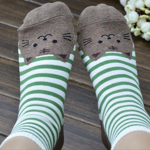 Cute Cat Socks (all 6 Pair) - Meowaish