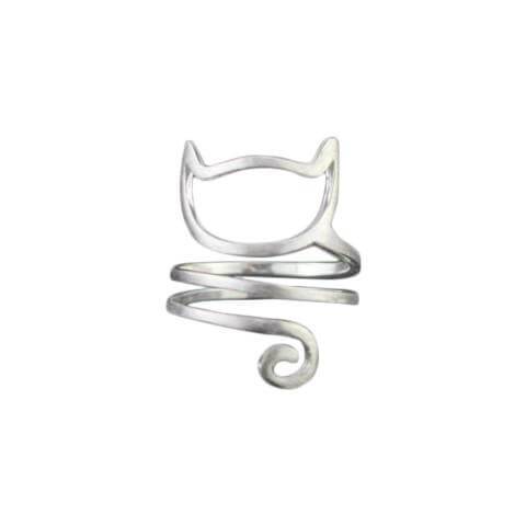 Fashion Cat Adjustable Wrap Ring - Meowaish