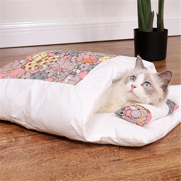 Sleeping Bag Cat Bed