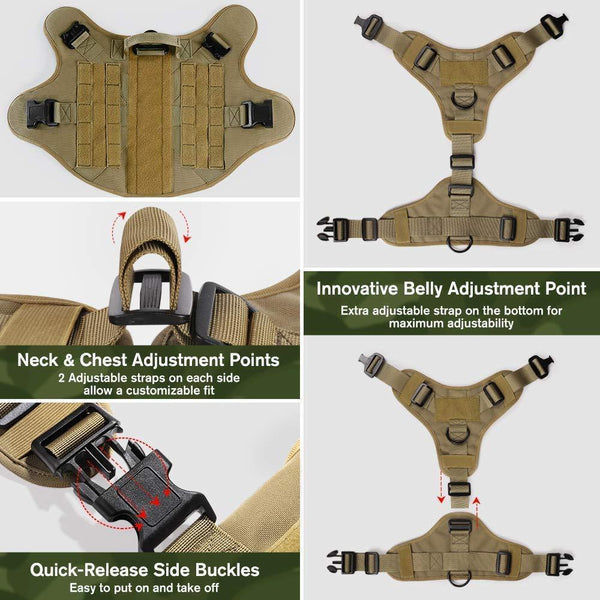 Military Tactical Dog Harness