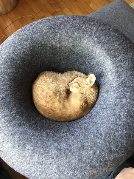 Donut Felt Cat Cave Pet Bed