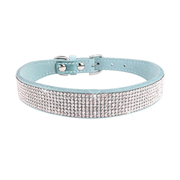 Crystal Rhinestone Reflective Dog Collar