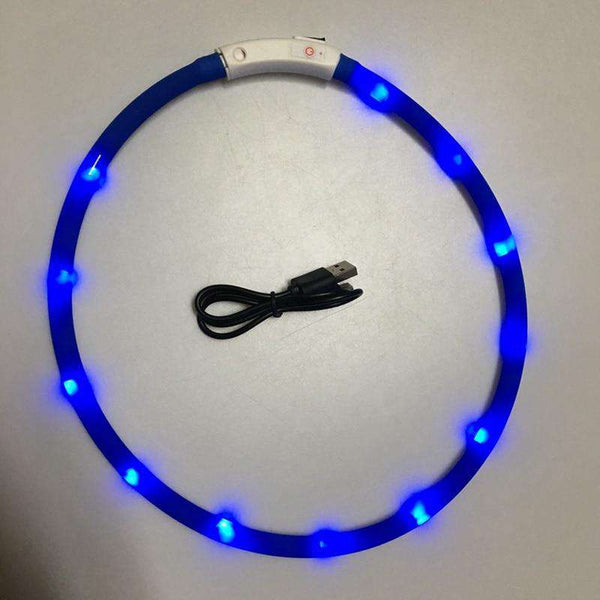 Glow in the Dark Silicone Dog Collar