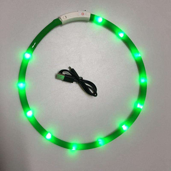 Glow in the Dark Silicone Dog Collar