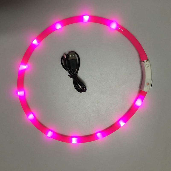 Glow in the Dark Silicone Dog Collar