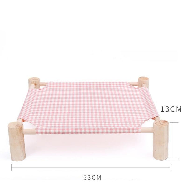Solid Wood Elevated Pet Bed