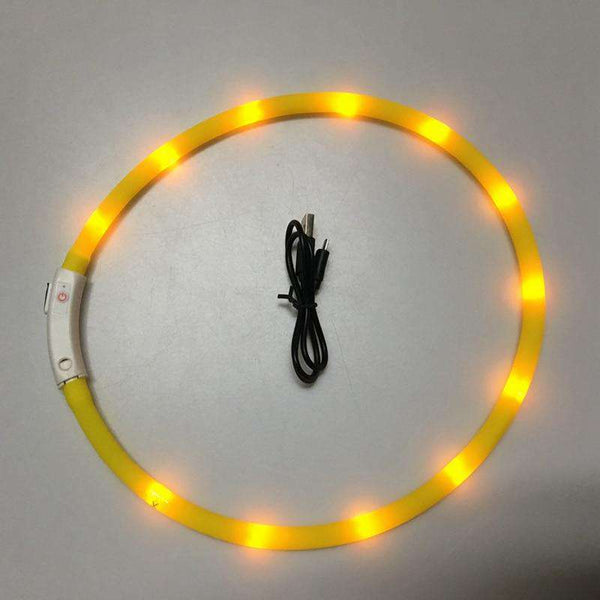Glow in the Dark Silicone Dog Collar