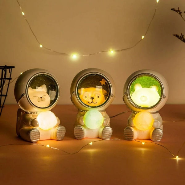 Cute Pet Astronaut Night Light