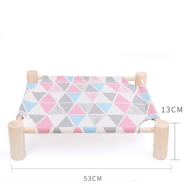 Solid Wood Elevated Pet Bed