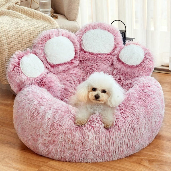 Calming Bear Paw Pet Bed