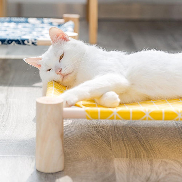 Solid Wood Elevated Pet Bed