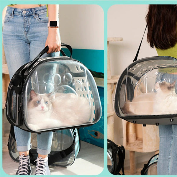Travel Transparent Cat Carrier Bag