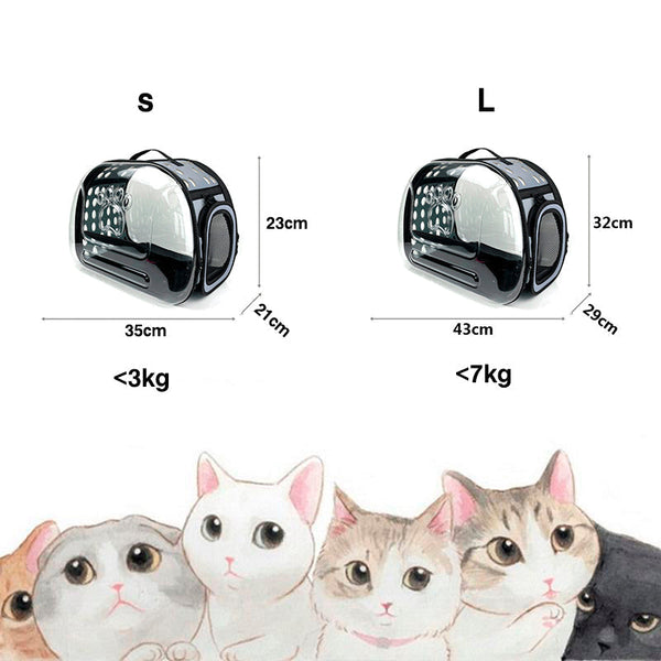 Travel Transparent Cat Carrier Bag
