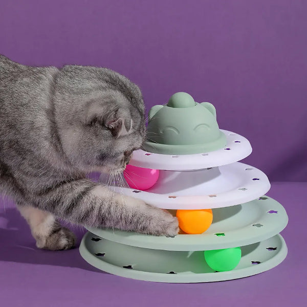 4 Levels Cat Toy Tower