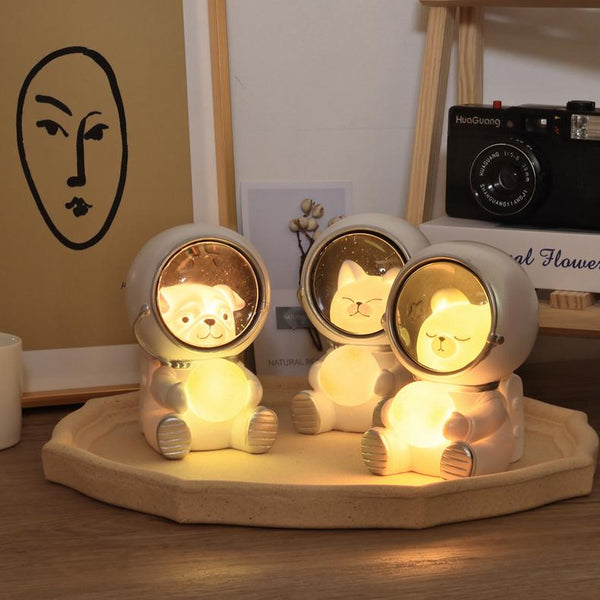 Cute Pet Astronaut Night Light