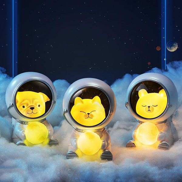 Cute Pet Astronaut Night Light