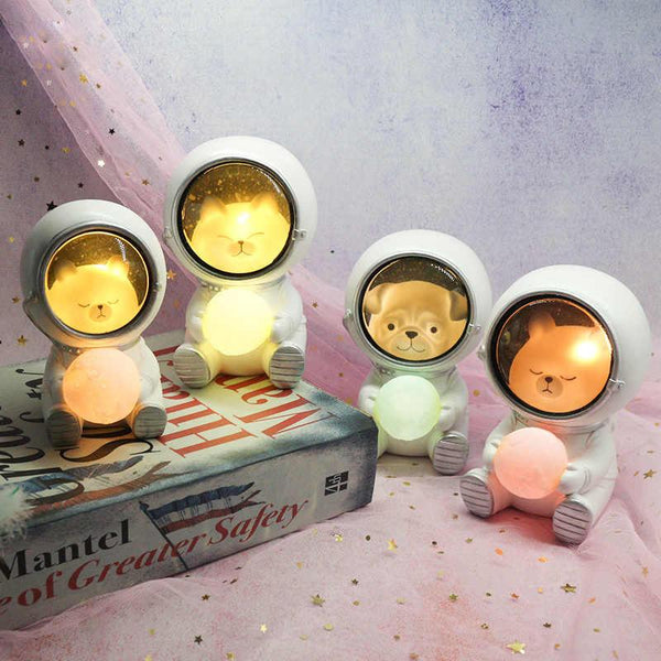 Cute Pet Astronaut Night Light