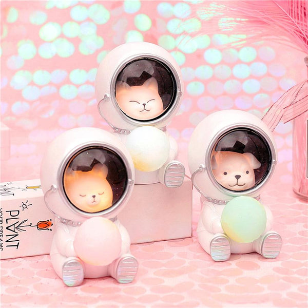 Cute Pet Astronaut Night Light