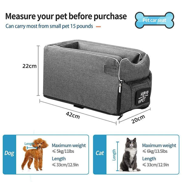 Center Console Armrest Pet Car Seat