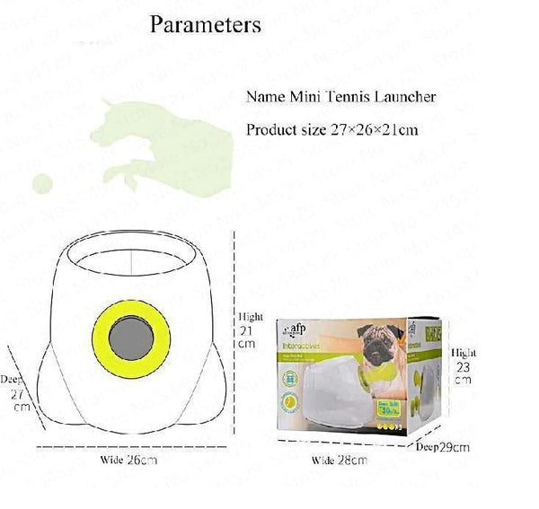 Dog Ball Launcher - Tennis Ball Launcher for Dogs, Automatic Ball Thrower for Dogs