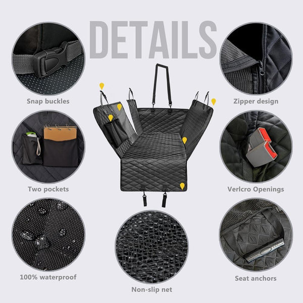 Waterproof Dog Car Seat Cover (Rear)