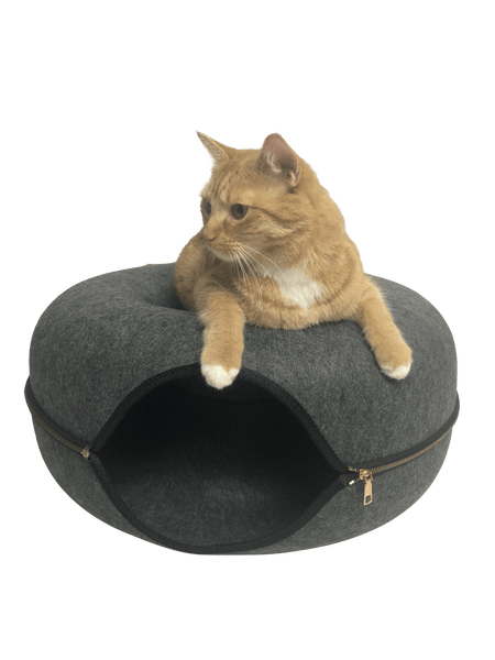 Donut Felt Cat Cave Pet Bed