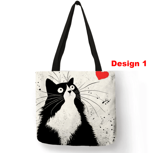 Unique Cat Tote Bag - Meowaish