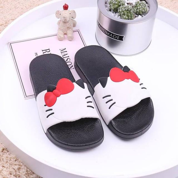 Cute Cozy Cat Paw Summer Slippers - Meowaish