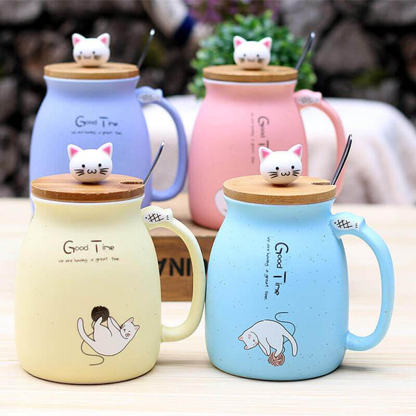 Ceramic Pastel Kitty Mug - GETALL4 for Only $69.95! - Meowaish