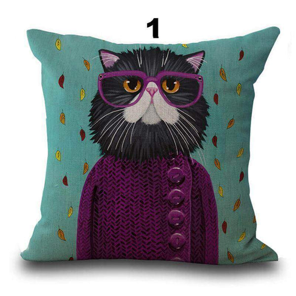 AMAZINGLY ARTFUL CAT PILLOW CASES [50% OFF + FREE SHIPPING TODAY] GETALL6 for Only $49.95! - Meowaish