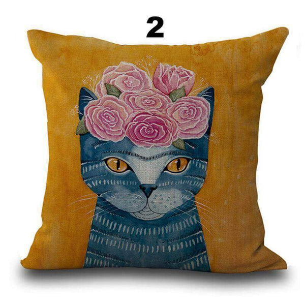 AMAZINGLY ARTFUL CAT PILLOW CASES [50% OFF + FREE SHIPPING TODAY] GETALL6 for Only $49.95! - Meowaish