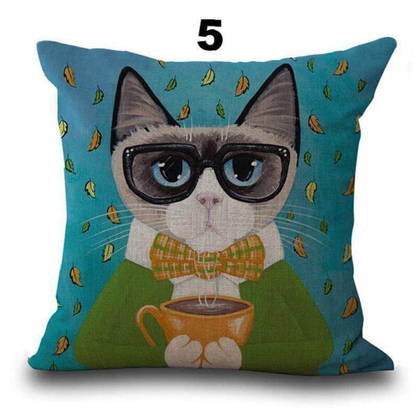 AMAZINGLY ARTFUL CAT PILLOW CASES [50% OFF + FREE SHIPPING TODAY] GETALL6 for Only $49.95! - Meowaish