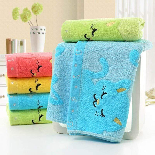 Bamboo Fiber Kitten Hand Towels - Meowaish