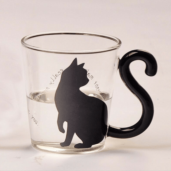 Cute Cat Glass Mug[GET ALL4  $69.95 TODAY] - Meowaish